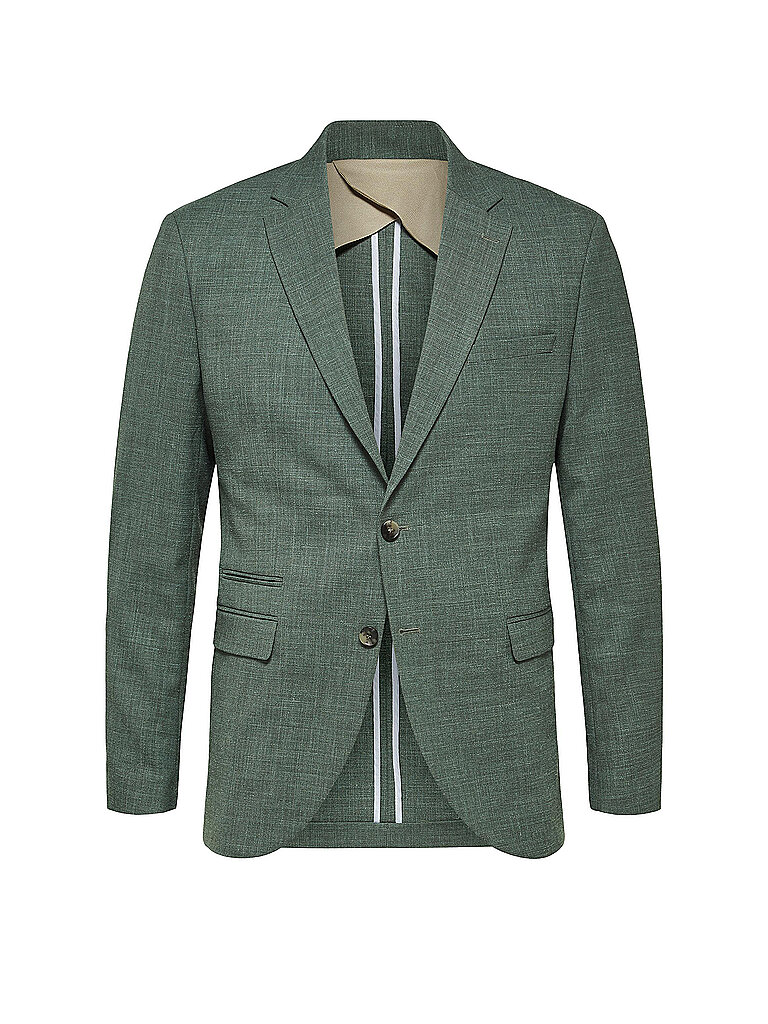 SELECTED Sakko Slim Fit  SLHSLIM-OASIS grün | 48