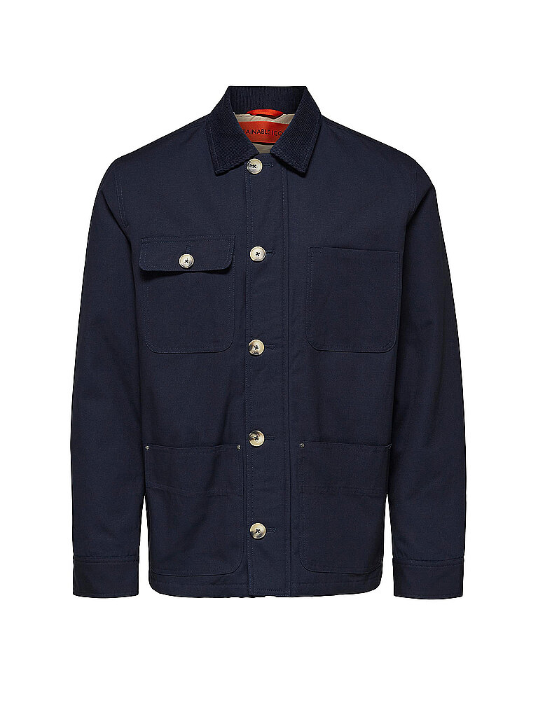 SELECTED Overshirt SLHSUST blau | L