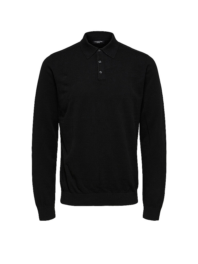 SELECTED Polopullover SLHBERG  schwarz | L