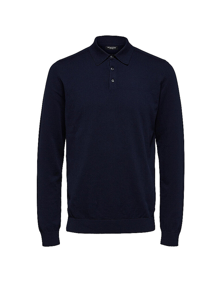 SELECTED Polopullover SLHBERG  blau | XL