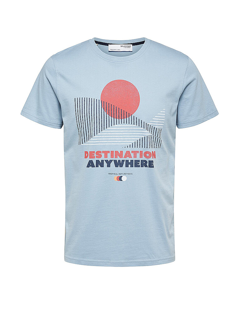 SELECTED T Shirt  SLHCOLLIN    blau | L
