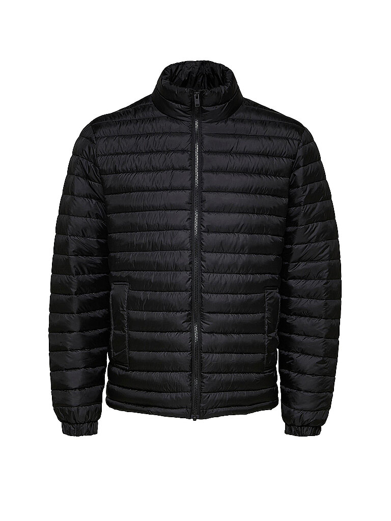 SELECTED Steppjacke  SLHPLASTIC schwarz | L