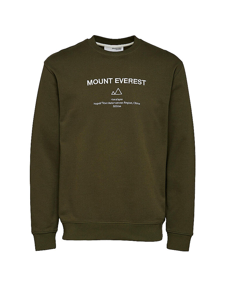 SELECTED Sweater SLHALBERT  olive | XL