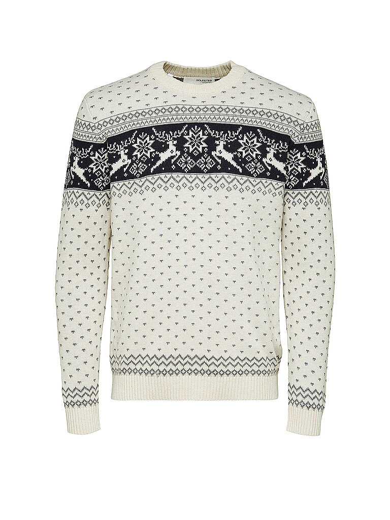 SELECTED Pullover SLHNEWDEER  weiß | L