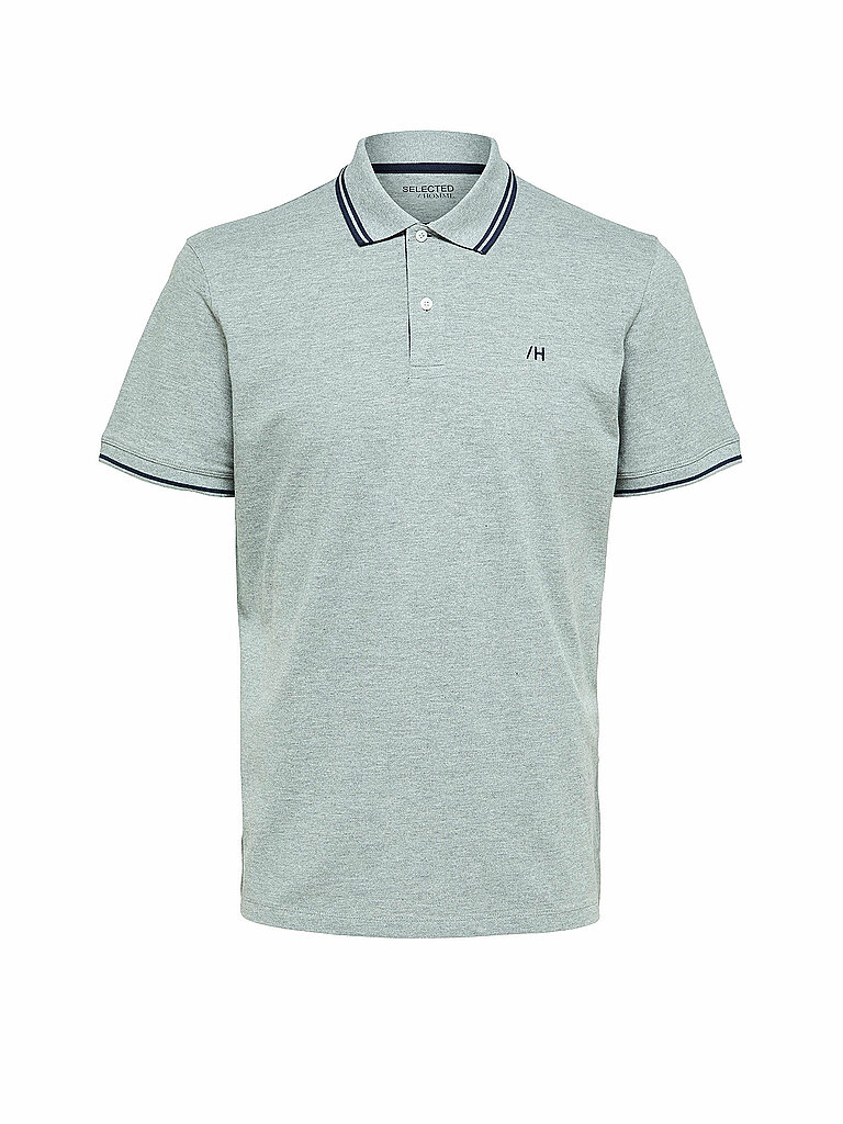 SELECTED Poloshirt SLHAZE  grau | L