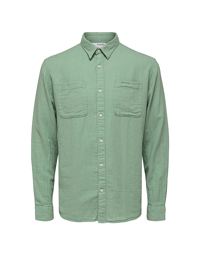 SELECTED Overshirt SLHSLIMNICO grün | XL