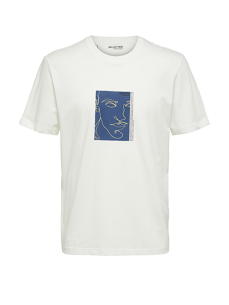 SELECTED T Shirt SLHRELAXROB blau | L