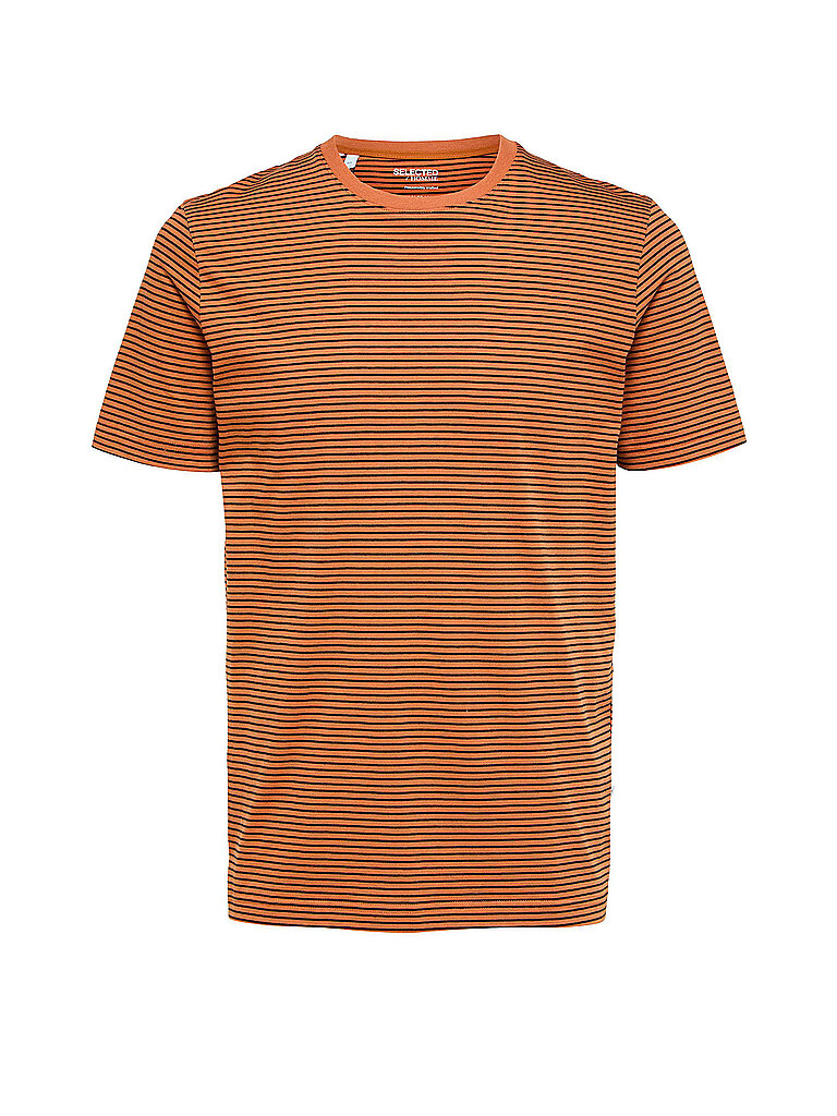 SELECTED T Shirt SLHNORMAN orange | L