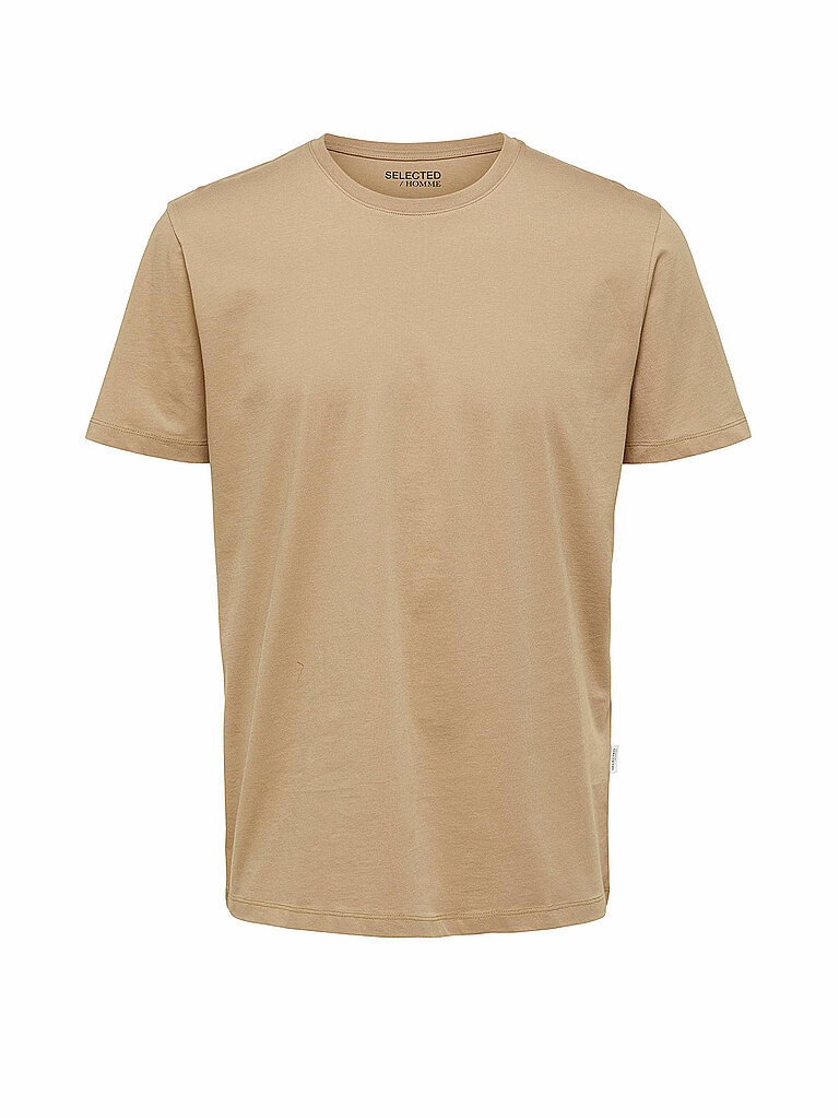 SELECTED T-Shirt SLHASPEN  beige | L