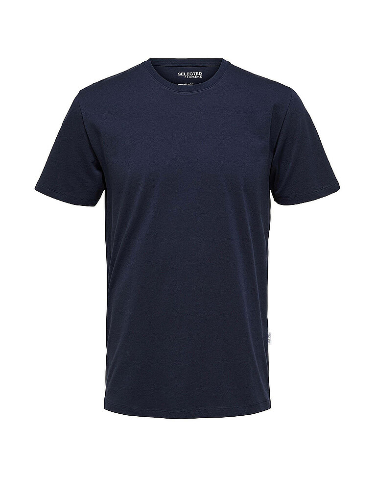 SELECTED T-Shirt SLHASPEN  blau | L