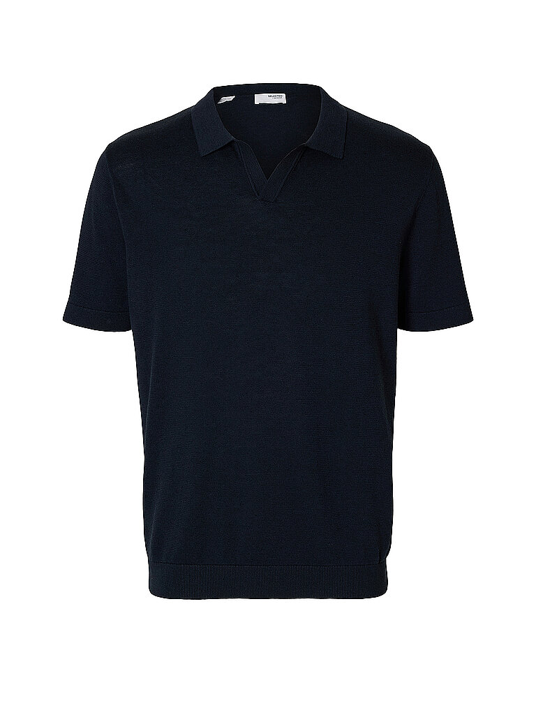 Regular Fit Poloshirt aus Baumwoll-Leinen-Mix Modell MATTIS