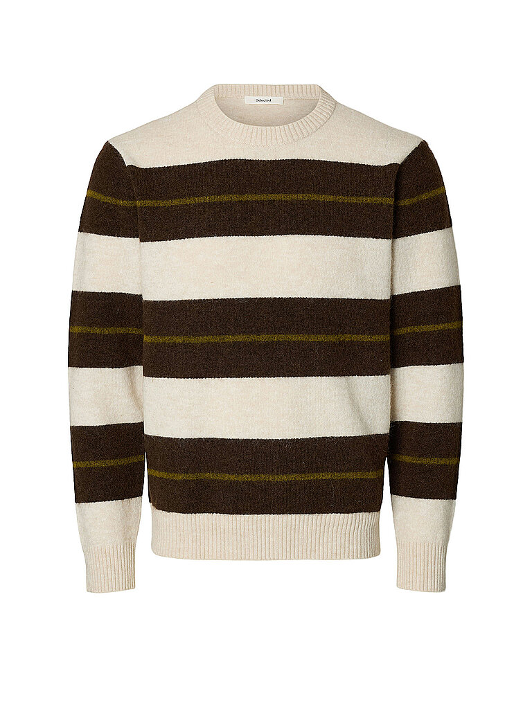 Pullover fur Manner Selected rai ls knit reg Crew Nacken