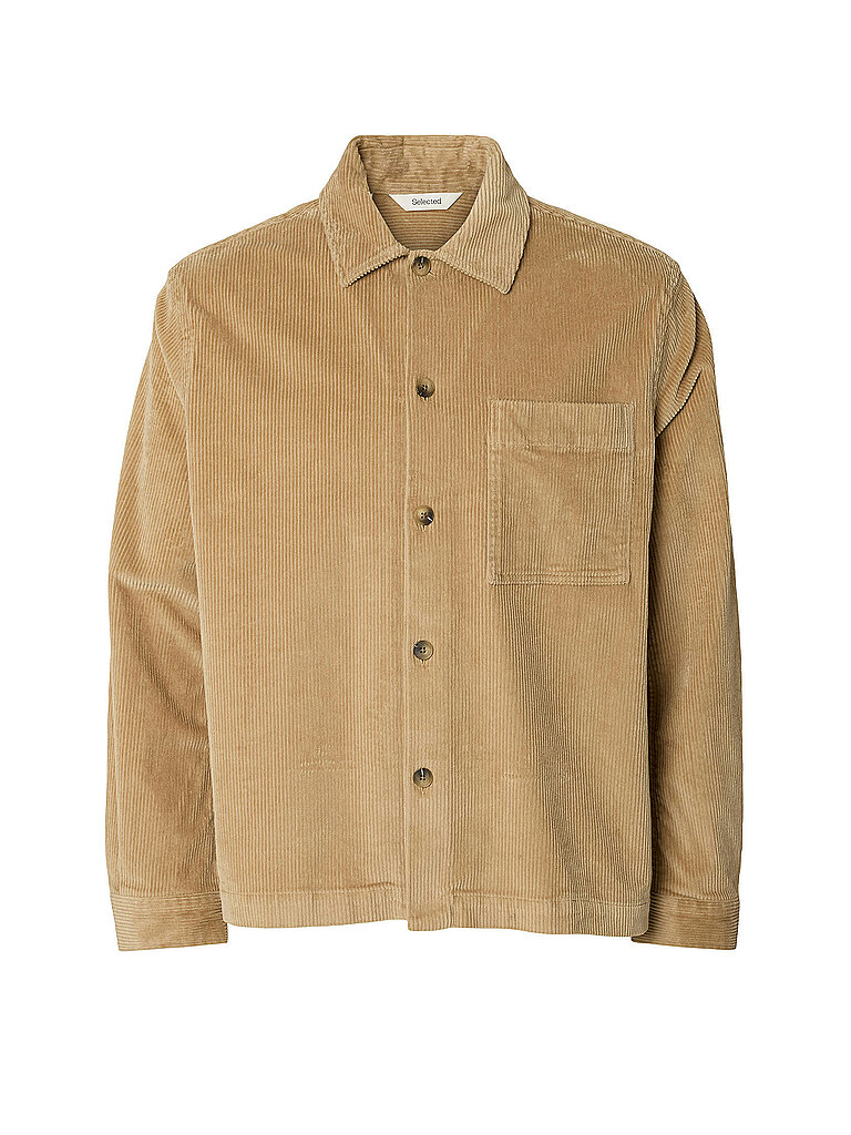SELECTED Overshirt SLMOTTO  beige | M