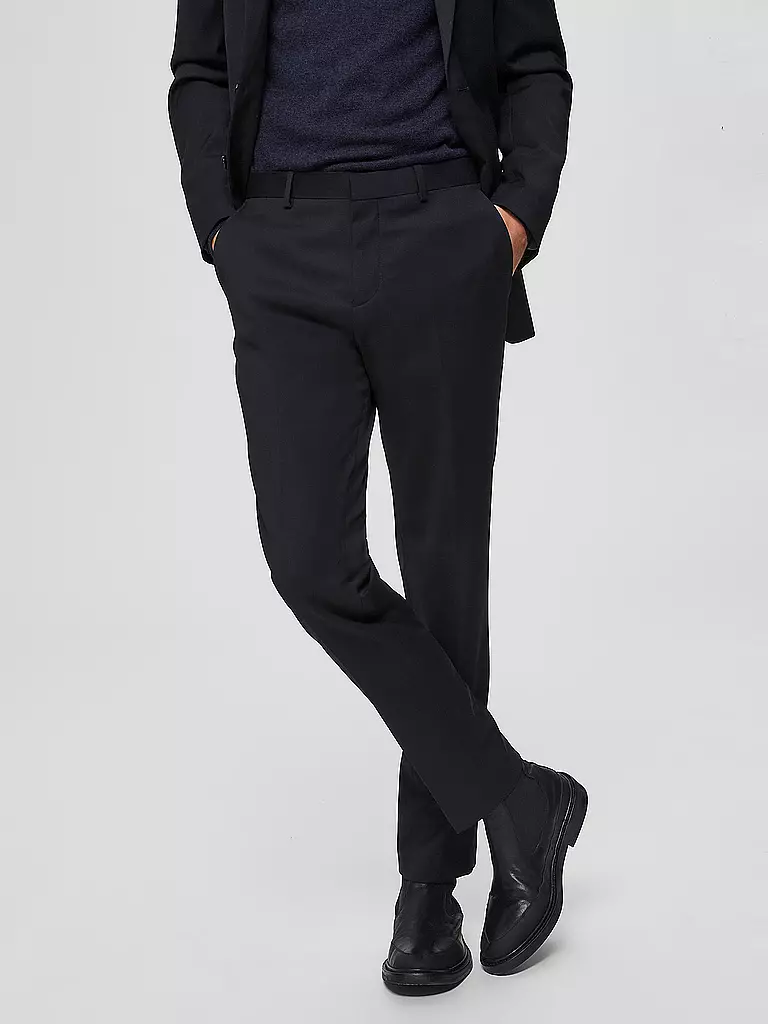 SELECTED | Anzughose Slim Fit SLHBIL | schwarz