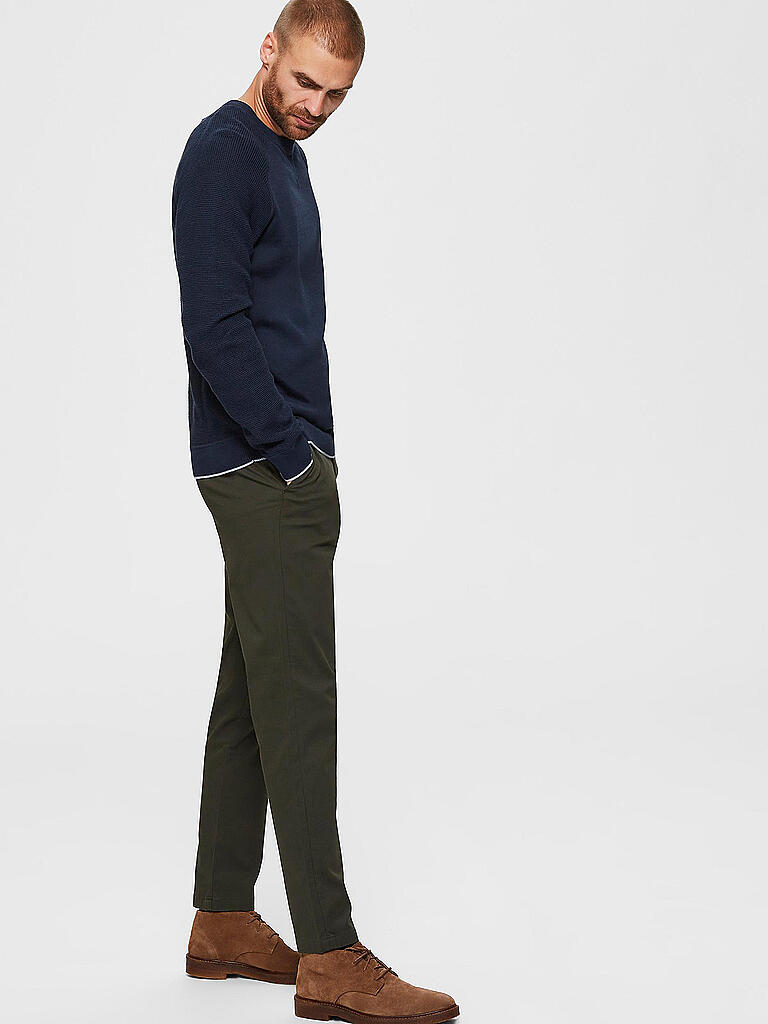 SELECTED | Chino Slim Fit " SLHSLIM MILES " | olive