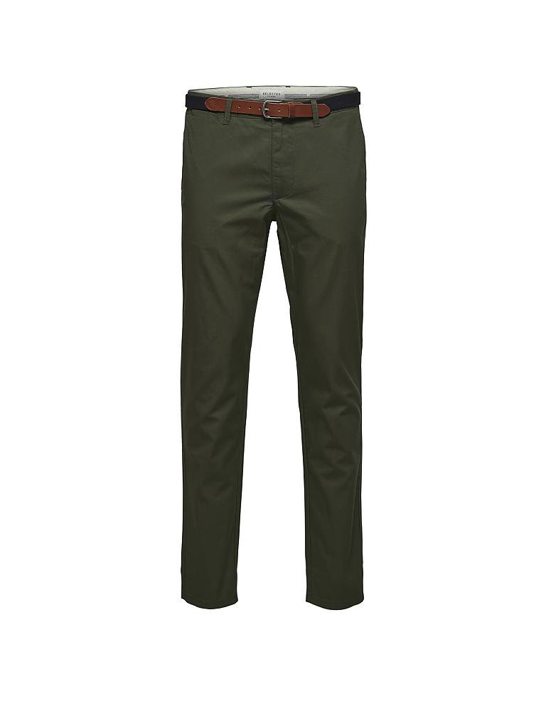 SELECTED | Chino Slim-Fit "SLHYARD" | olive