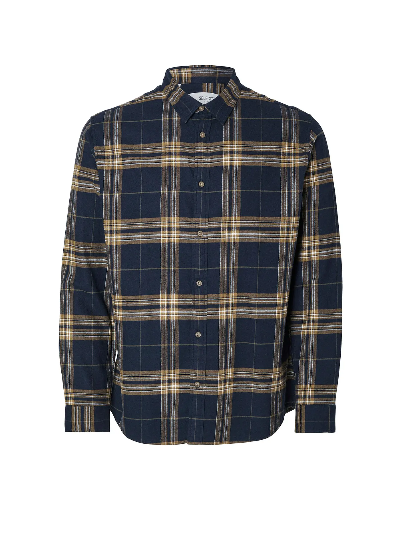 SELECTED | Flanellhemd Slim Fit SLHSLIMOWEN | dunkelblau