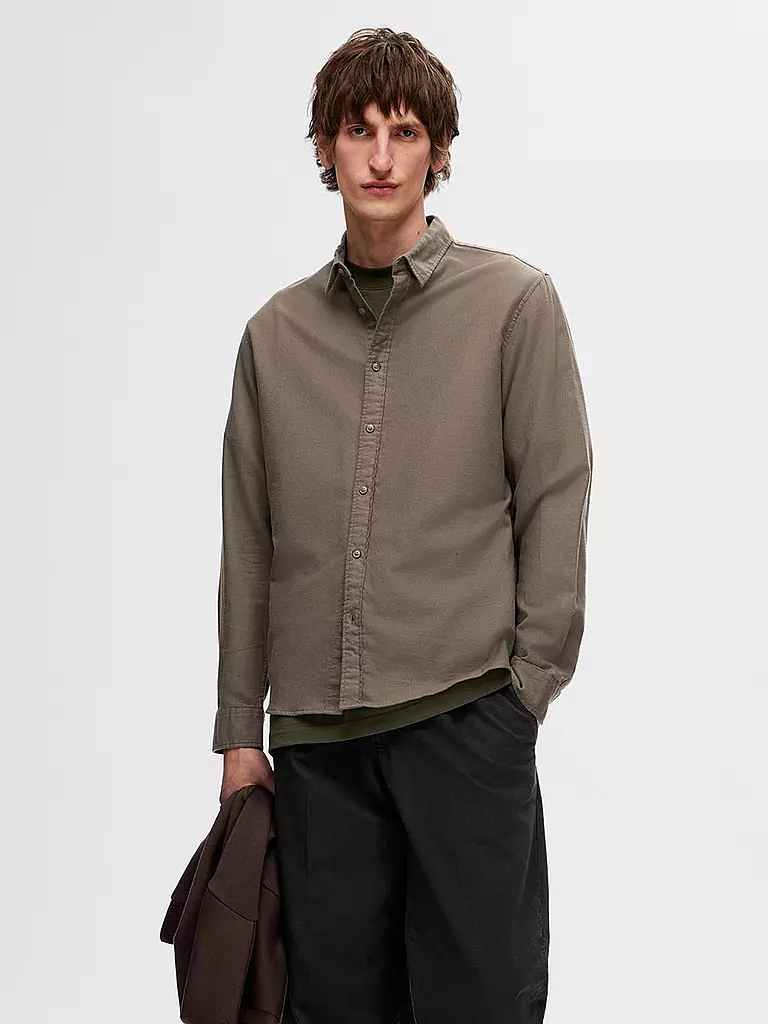 SELECTED | Flanellhemd Slim Fit SLHSLIMOWEN | dunkelblau