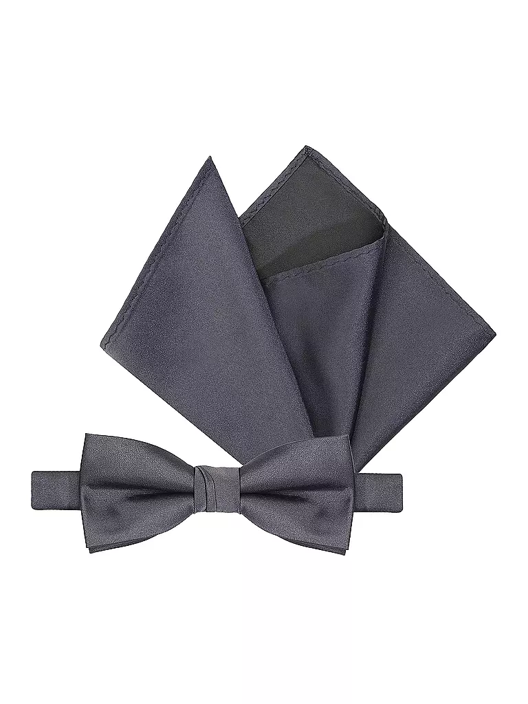 SELECTED | Geschenkset mit Masche und Stecktuch SLHBERTEL | grau