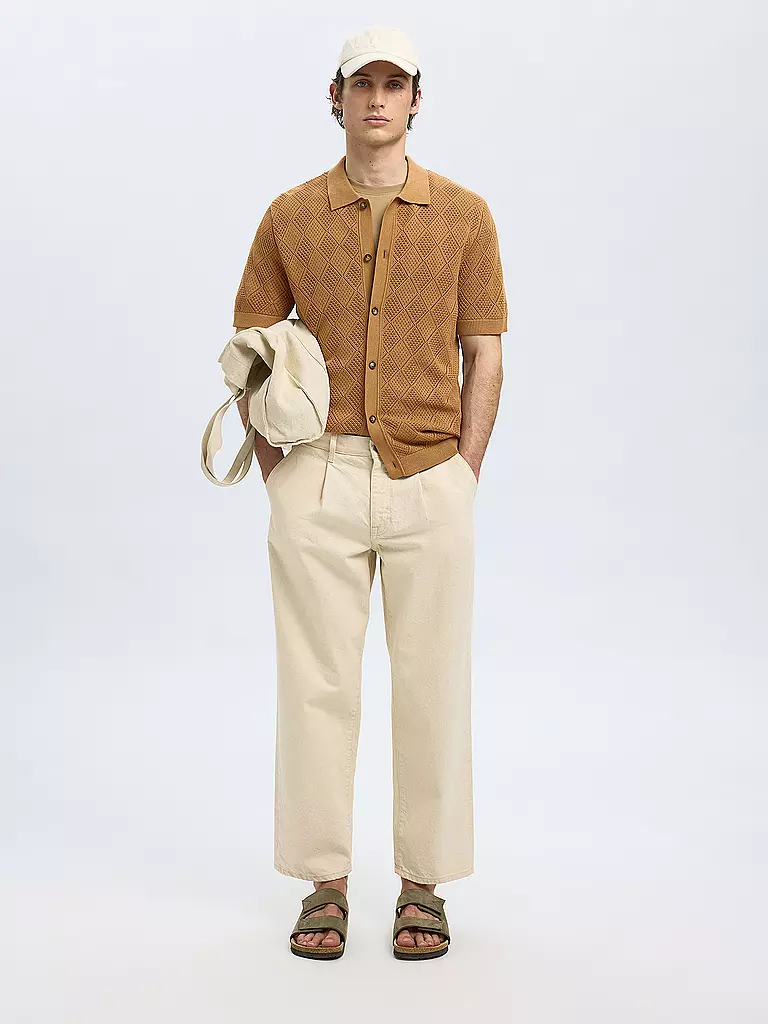 SELECTED | Hemd Regular Fit SLHARCO | beige