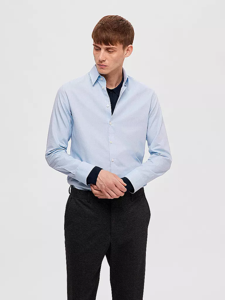 SELECTED | Hemd Slim Fit SLHSLIMSOHO | dunkelblau
