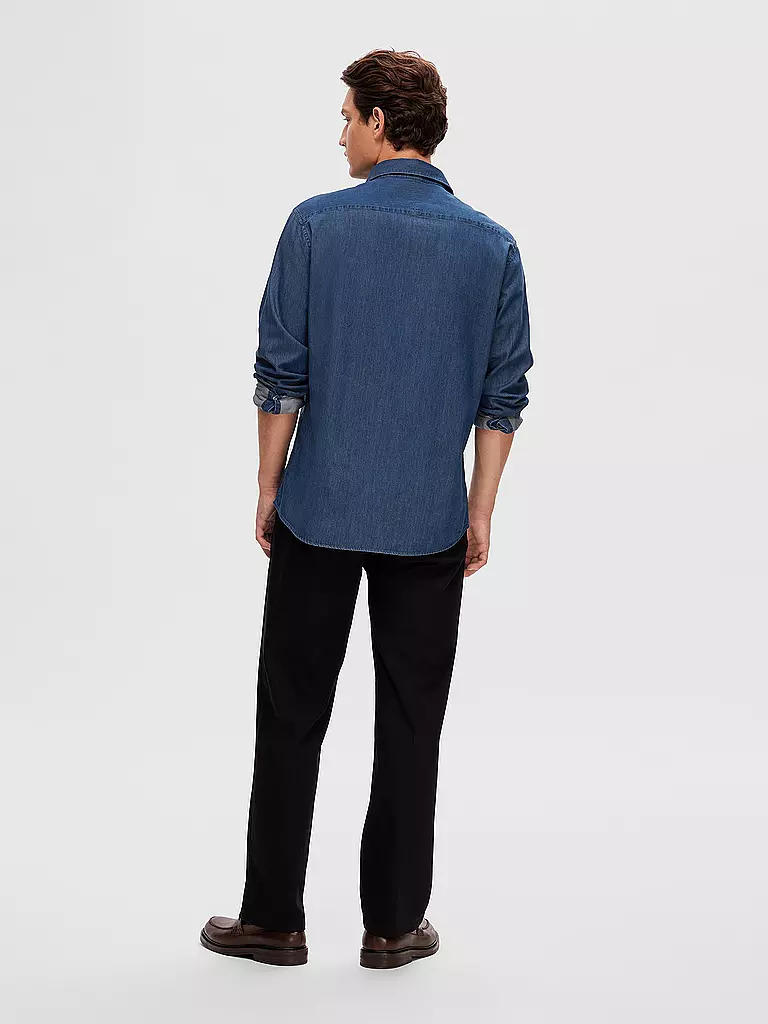 SELECTED | Jeanshemd SLHREG | blau