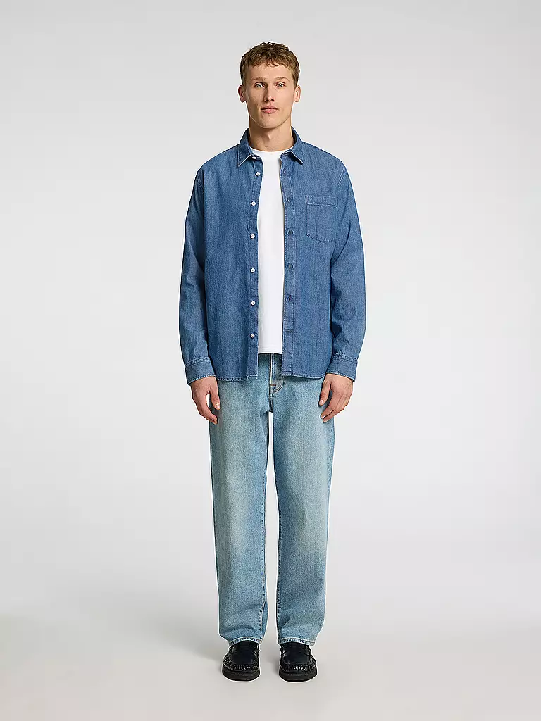 SELECTED | Jeanshemd SLHREGCARLO  | blau