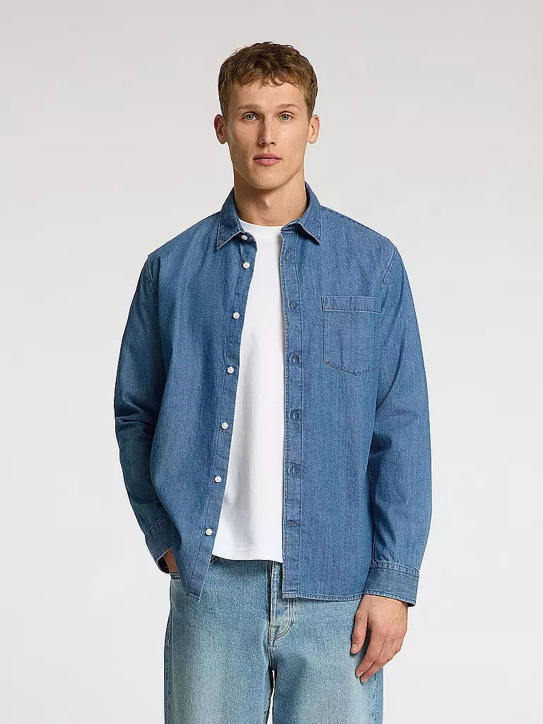 SELECTED | Jeanshemd SLHREGCARLO | blau