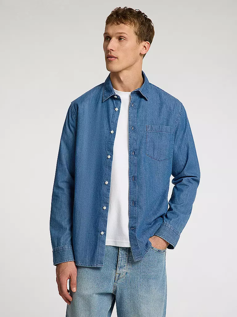 SELECTED | Jeanshemd SLHREGCARLO | blau
