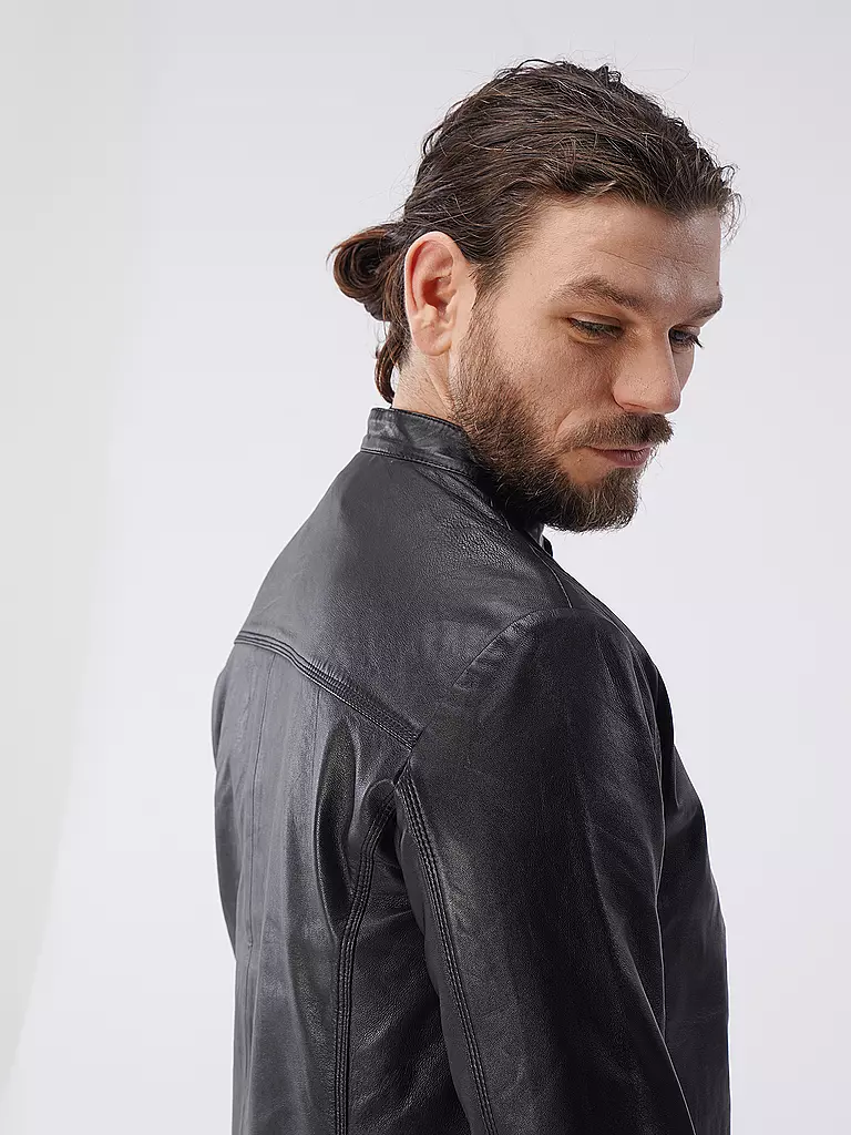 SELECTED | Lederjacke SLHARCHIVE | schwarz