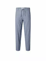 SELECTED | Leinenhose SLHSLIMTAPE | blau
