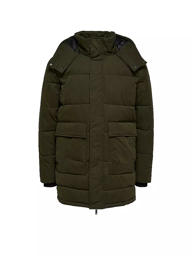 SELECTED | Parka SLHBOW  | olive