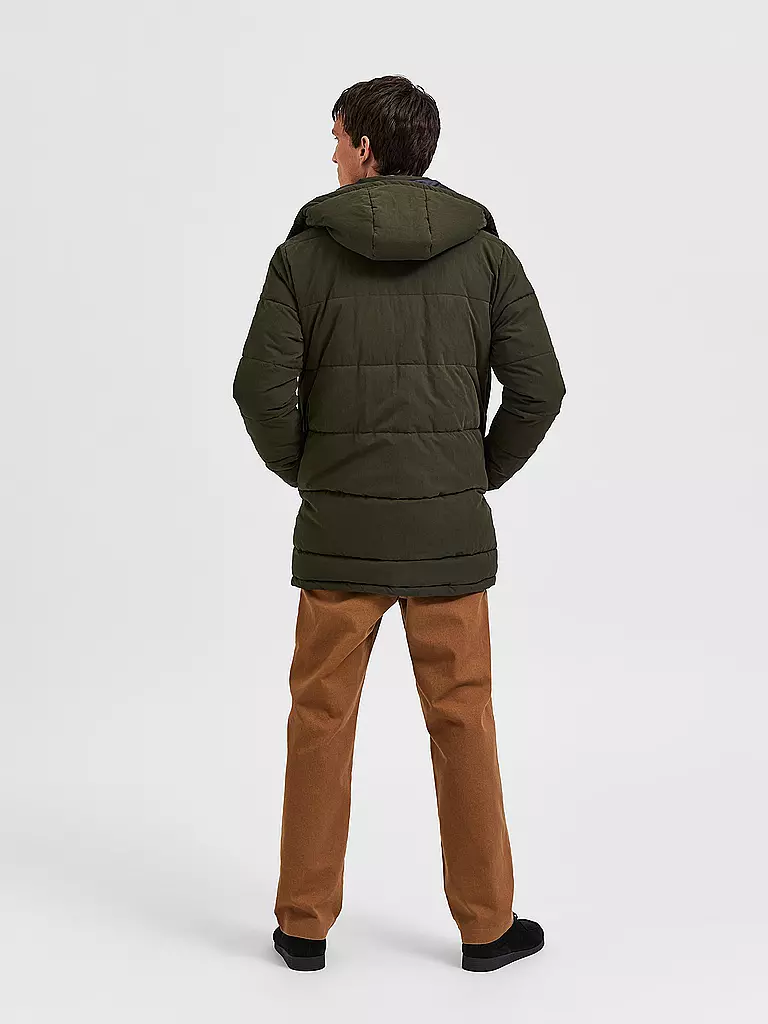 SELECTED | Parka SLHBOW  | olive