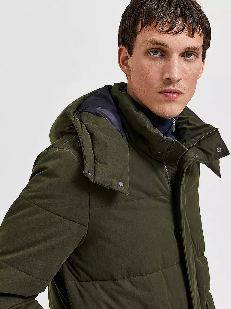 SELECTED | Parka SLHBOW  | olive