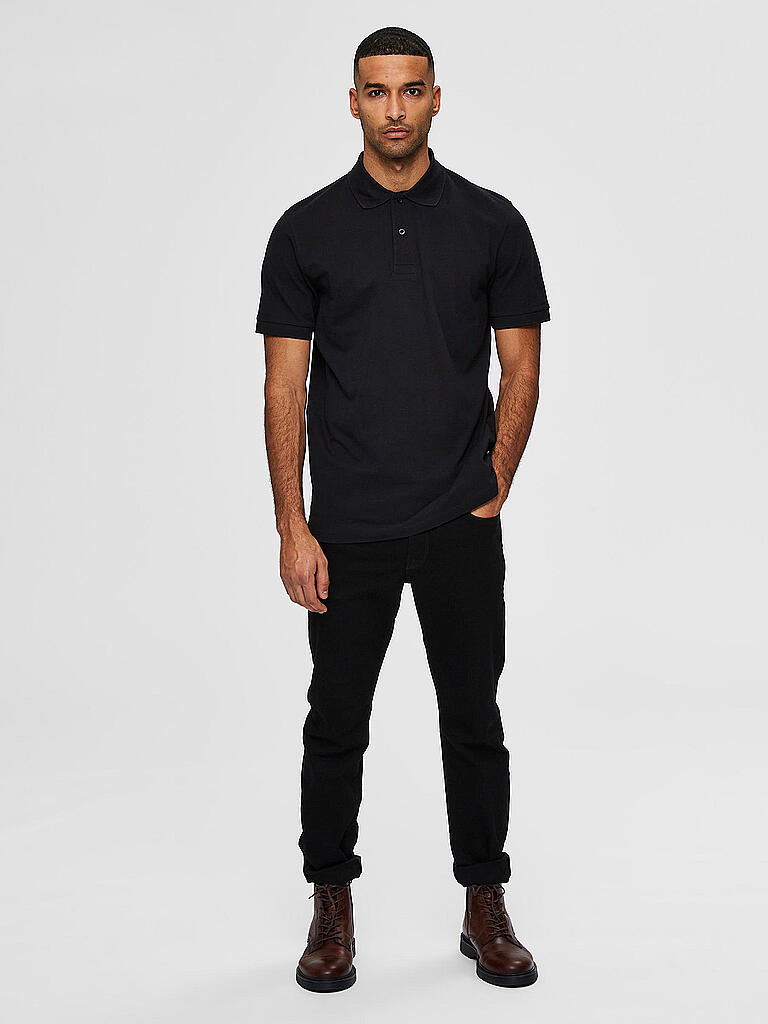 SELECTED | Poloshirt " SLHNEO " | schwarz