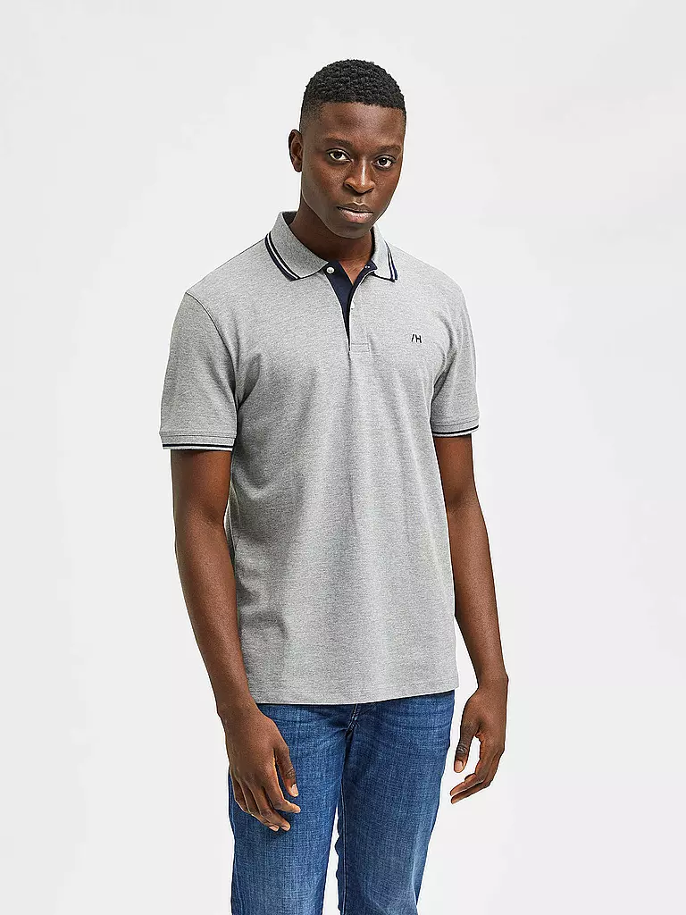 SELECTED | Poloshirt SLHAZE  | grau