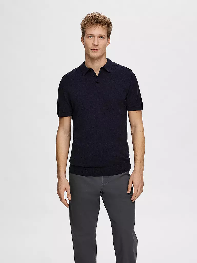 SELECTED | Poloshirt SLHBERG | schwarz