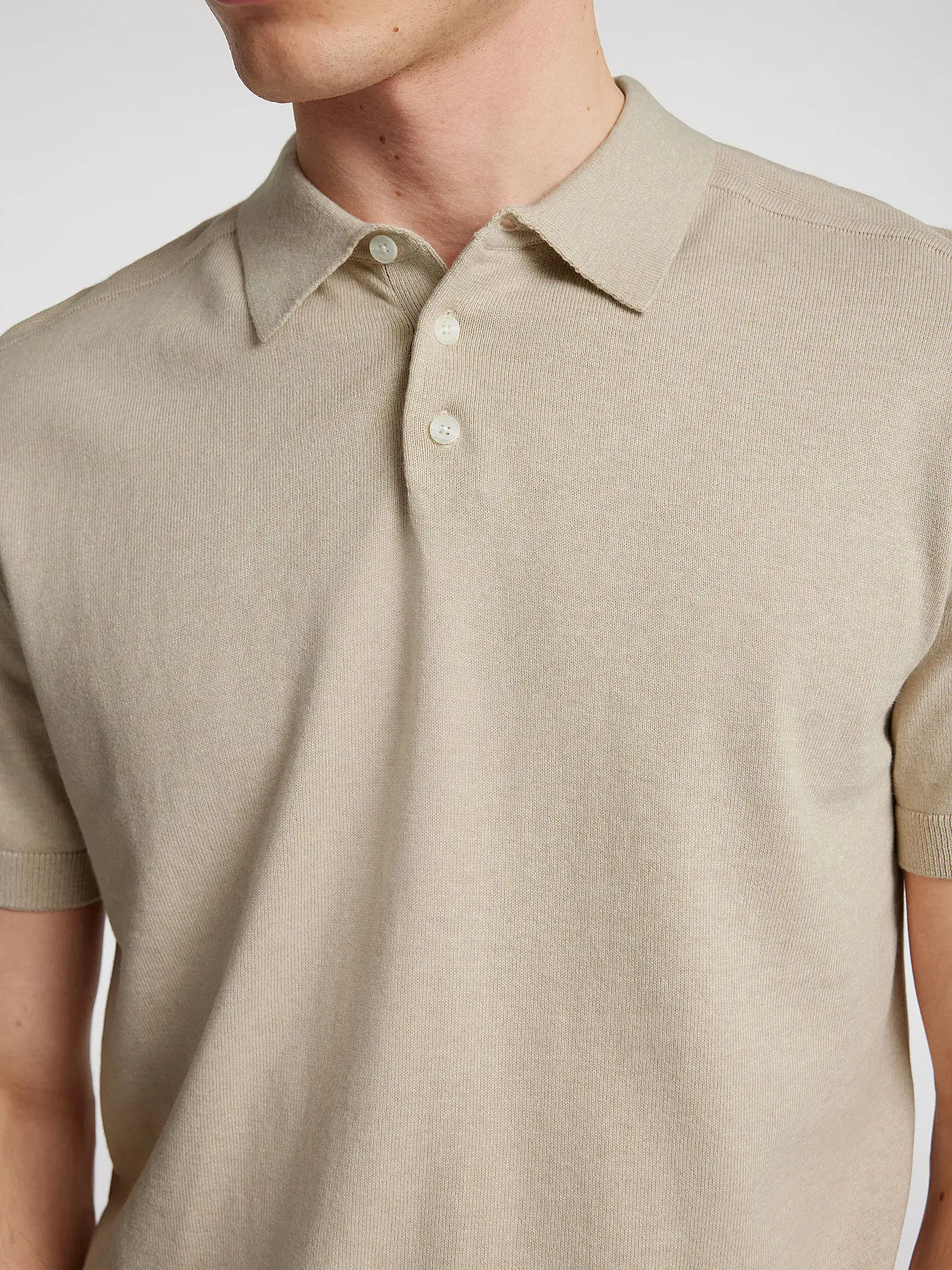 SELECTED | Poloshirt SLHBERG | beige