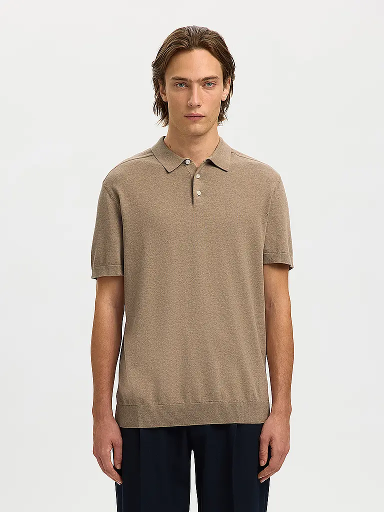 SELECTED | Poloshirt SLHBERG | Beige