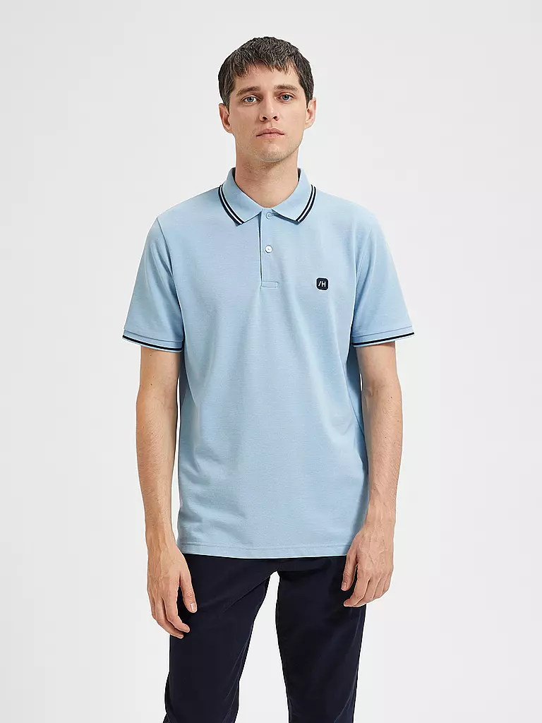 SELECTED | Poloshirt SLHDANTE  | hellblau