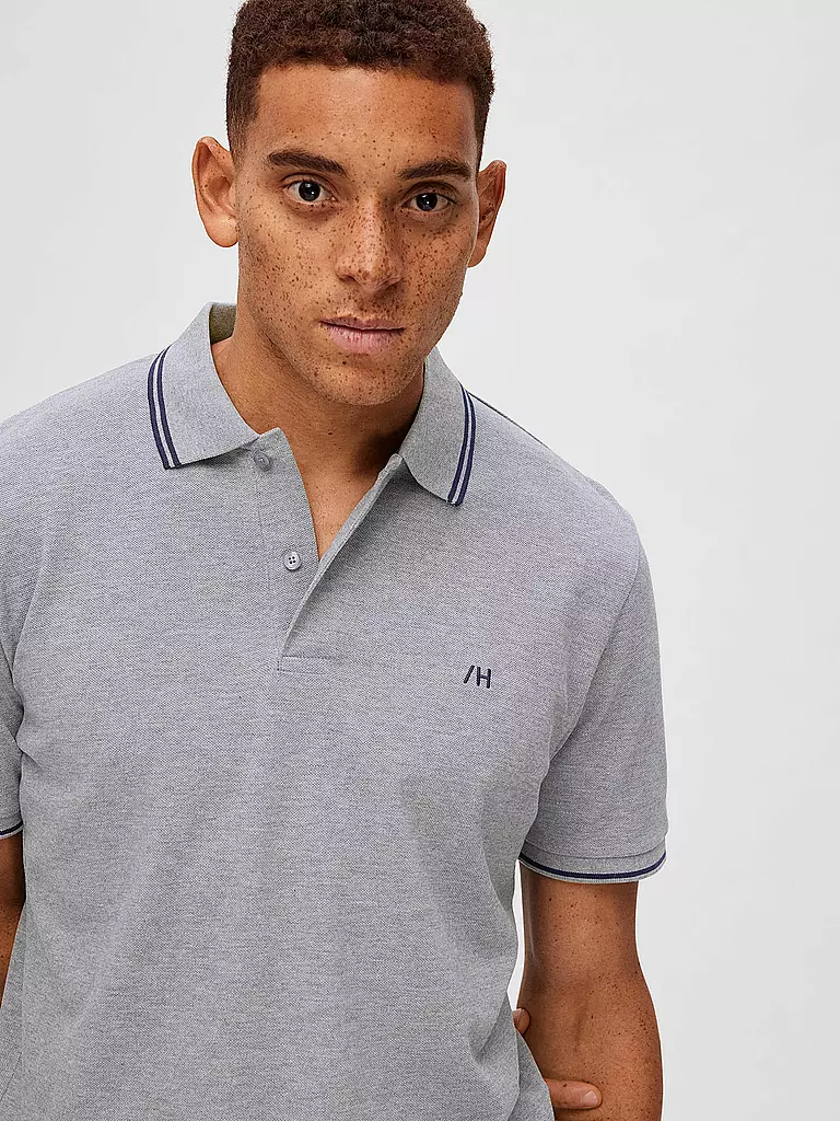 SELECTED | Poloshirt SLHDANTE  | grau