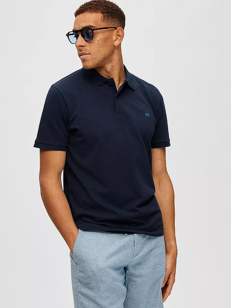 SELECTED | Poloshirt SLHDANTE | blau