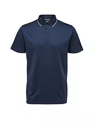SELECTED | Poloshirt SLHLEROY COOLMAX | blau