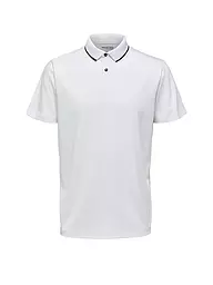 SELECTED | Poloshirt SLHLEROY COOLMAX | weiss