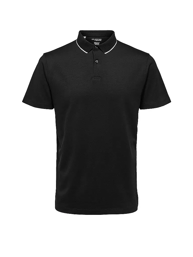 SELECTED | Poloshirt SLHLEROY COOLMAX | schwarz