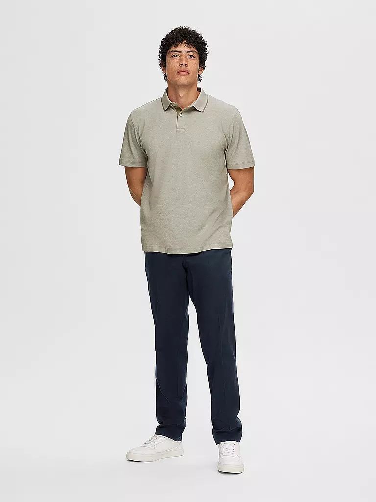 SELECTED | Poloshirt SLHLEROY COOLMAX | beige