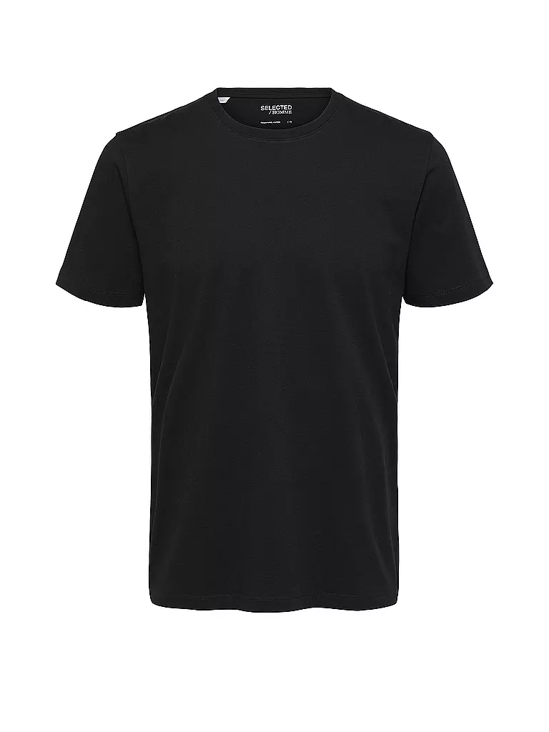 SELECTED | T-Shirt SLHASPEN  | schwarz