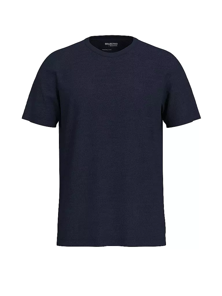 SELECTED | T-Shirt SLHASPEN | blau