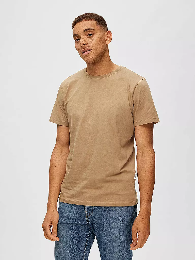 SELECTED | T-Shirt SLHASPEN | olive