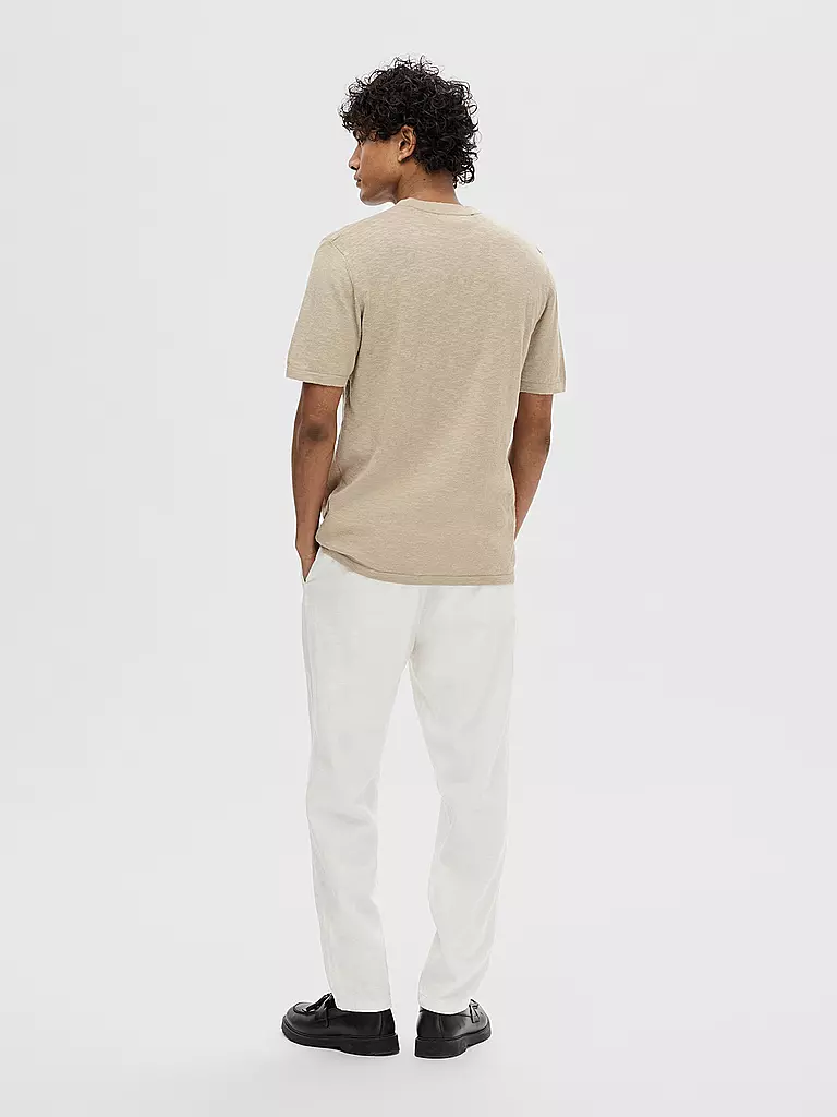 SELECTED | T-Shirt SLHBERG | beige